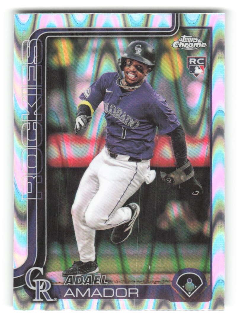 Amazon.com: 2025 Topps Chrome RayWave Refractor #255 Adael Amador